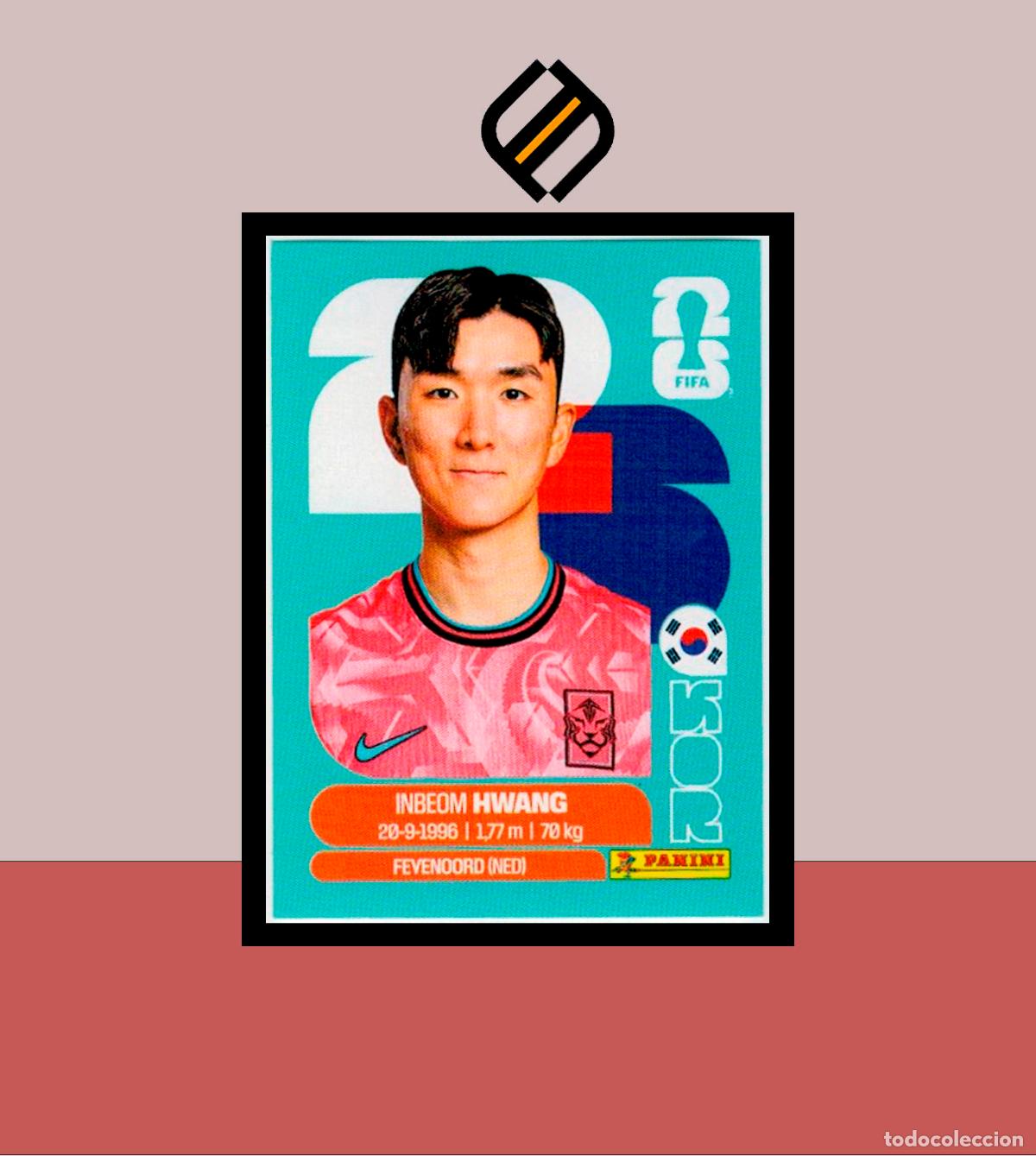 Cromos de F&uacute;tbol: PANINI FIFA CLUB WORLD CUP 2026 26 KOR 11 INBEOM HWANG KOREA SUR STICKER MUNDIAL MEX CAN USA