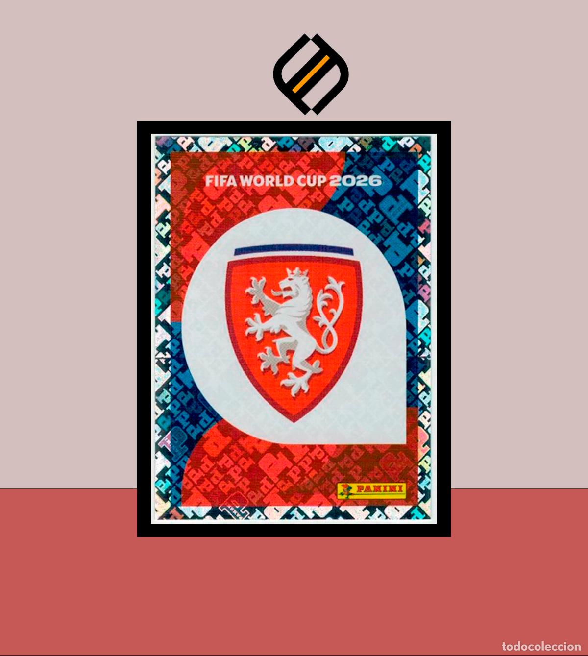 Cromos de F&uacute;tbol: PANINI FIFA CLUB WORLD CUP 2026 26 CZE 1 ESCUDO REPUBLICA CHECA STICKER MUNDIAL MEX CAN USA