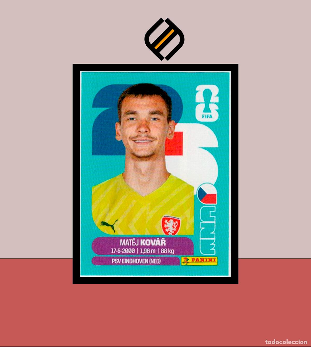 Cromos de F&uacute;tbol: PANINI FIFA CLUB WORLD CUP 2026 26 CZE 2 MATEJ KOV&Aacute;R REPUBLICA CHECA STICKER MUNDIAL MEX CAN USA
