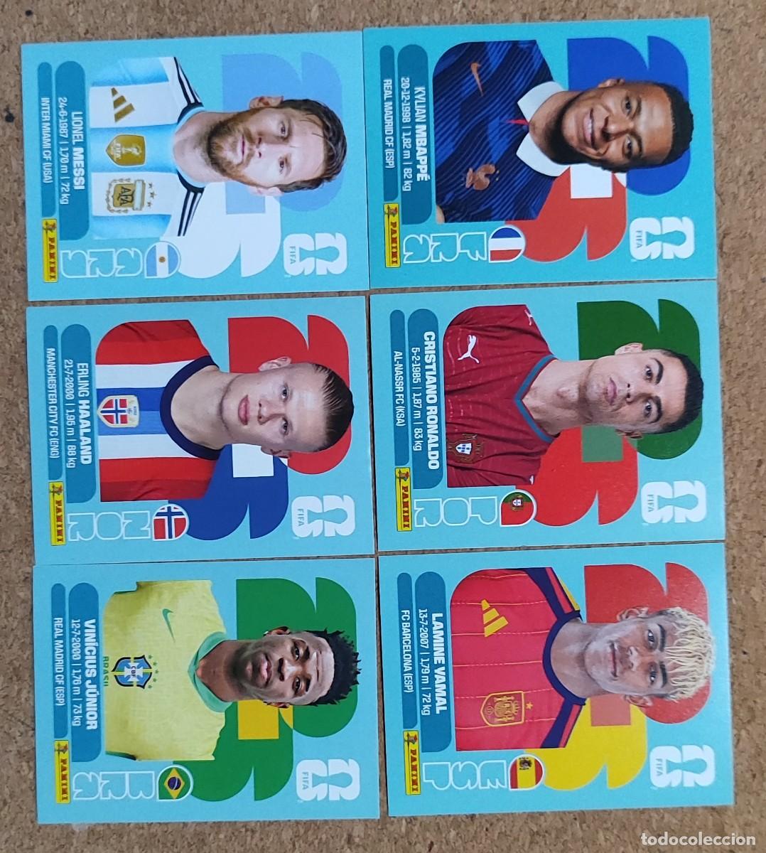 Cromos de F&uacute;tbol: FIFA WORLD CUP 2026 LOTE DE 6 STICKERS # PANINI