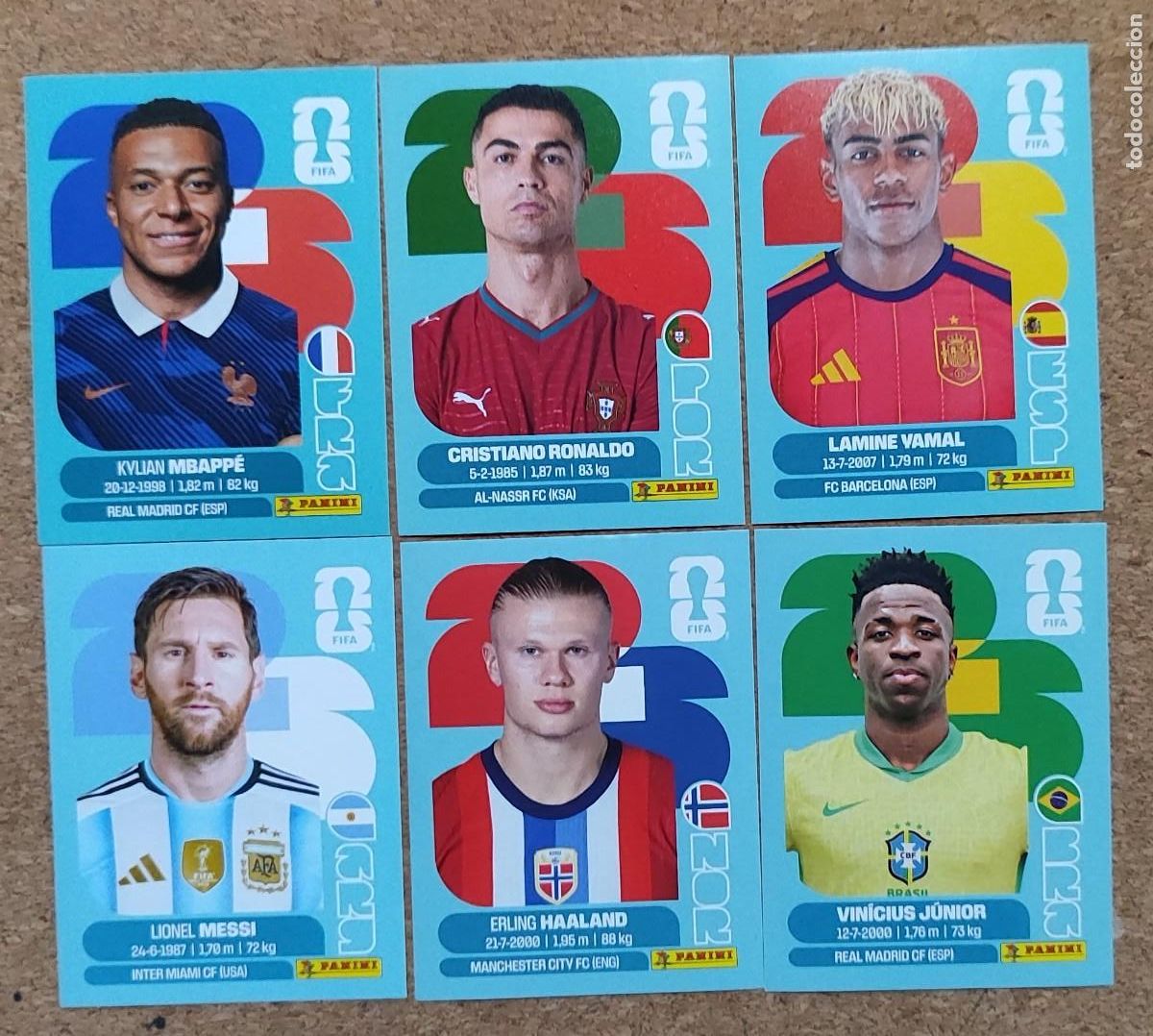Figurine di Calcio: FIFA WORLD CUP 2026 LOTE DE 6 STICKERS # PANINI