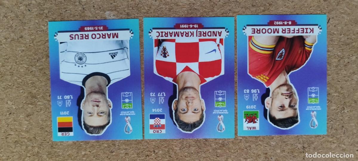 Cromos de F&uacute;tbol: FIFA WORLD CUP QATAR 2022 LOTE DE 3 STICKERS # PANINI