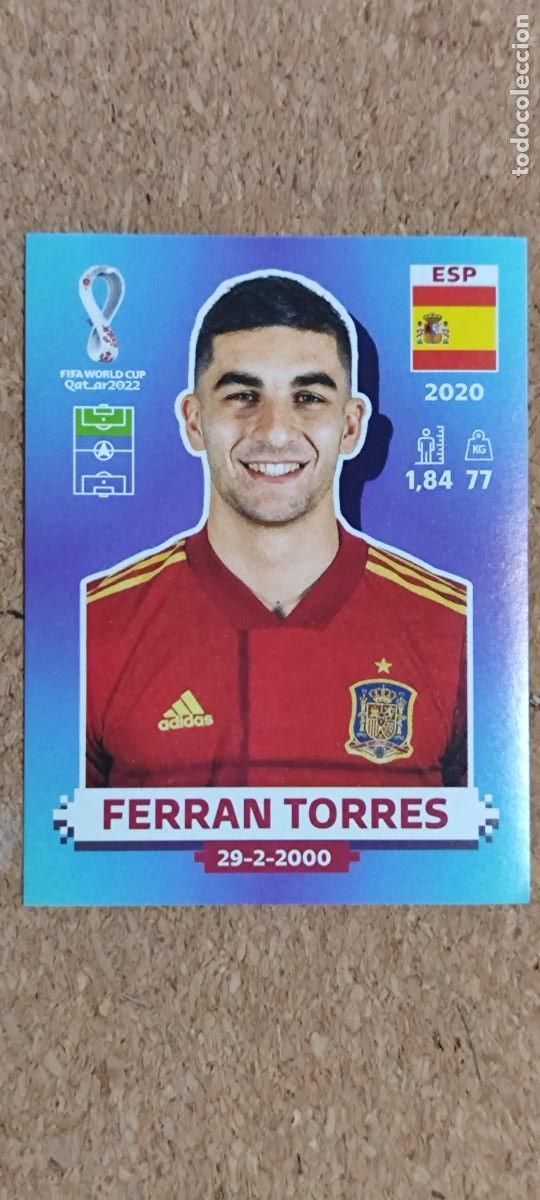 Cromos de F&uacute;tbol: FIFA WORLD CUP QATAR 2022 STICKER FERRAN TORRES ESPA&Ntilde;A # ESP18 PANINI