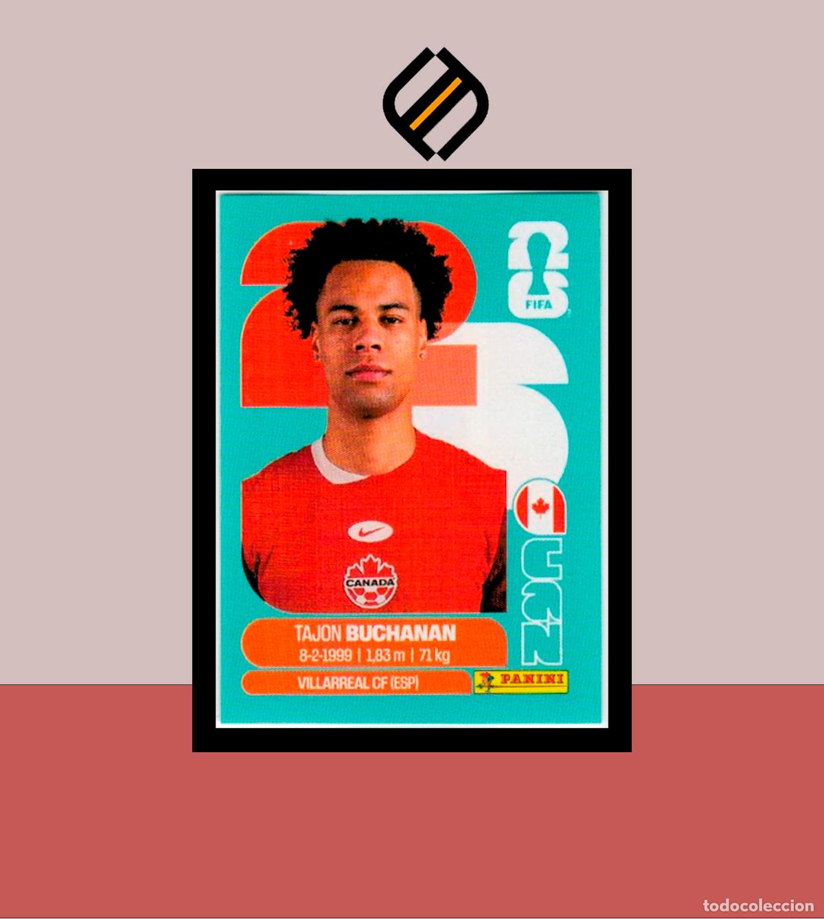 Cromos de F&uacute;tbol: PANINI FIFA CLUB WORLD CUP 2026 26 CAN 17 TAJON BUCHANAN CANAD&Aacute; STICKER MUNDIAL MEX CAN USA LIGA