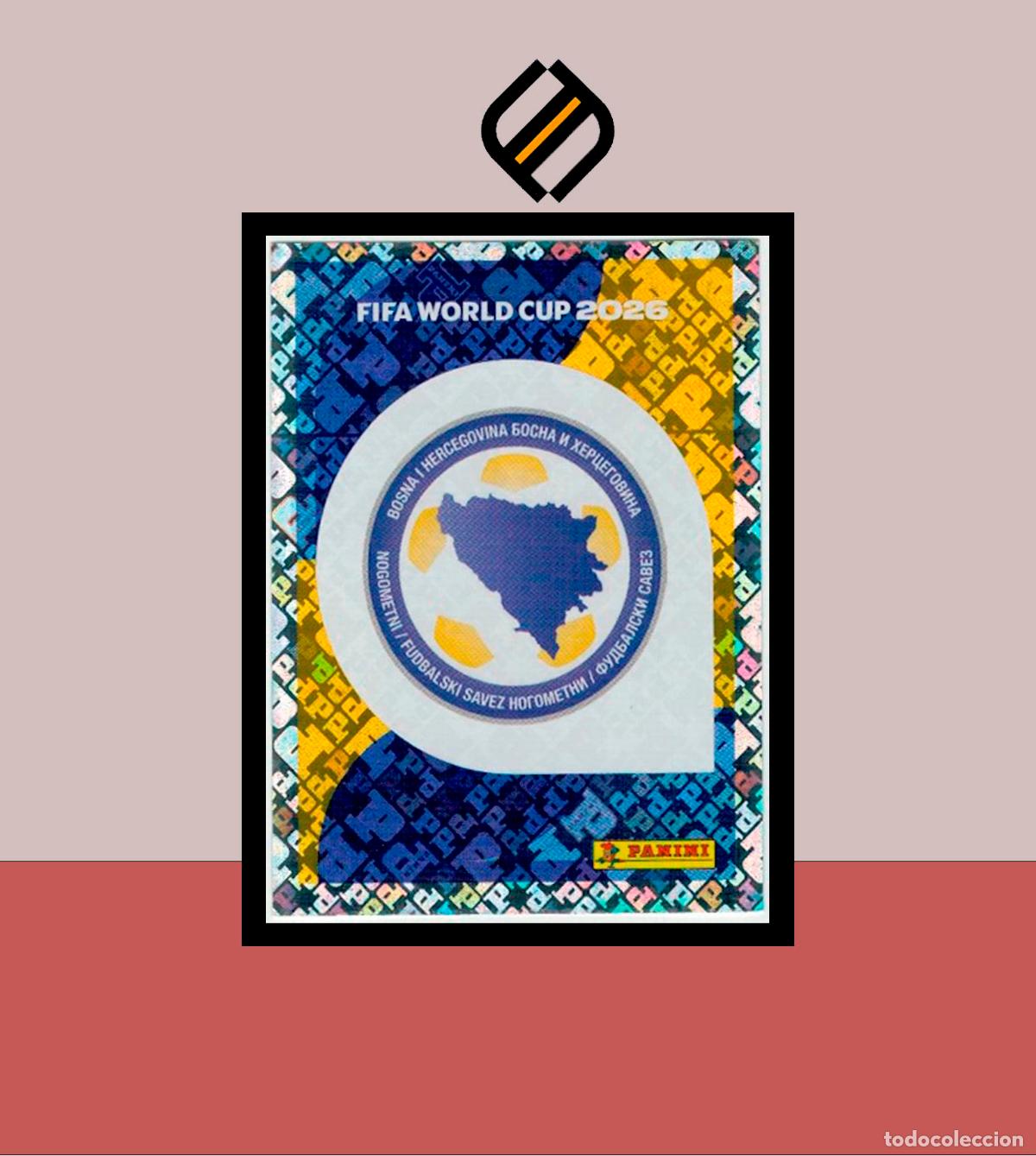 Cromos de F&uacute;tbol: PANINI FIFA CLUB WORLD CUP 2026 26 BIH 1 ESCUDO BOSNIA STICKER MUNDIAL MEX CAN USA LIGA