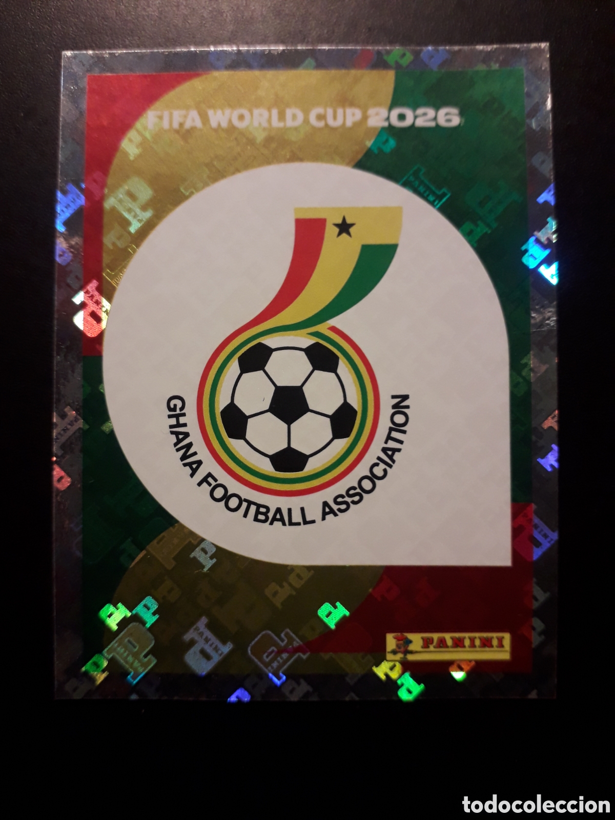Cromos de F&uacute;tbol: ESCUDO GHANA GHA 1 MUNDIAL F&Uacute;TBOL 2026 FIFA WORLD CUP PANINI SIN PEGAR PEDIDO M&Iacute;NIMO 3&euro;