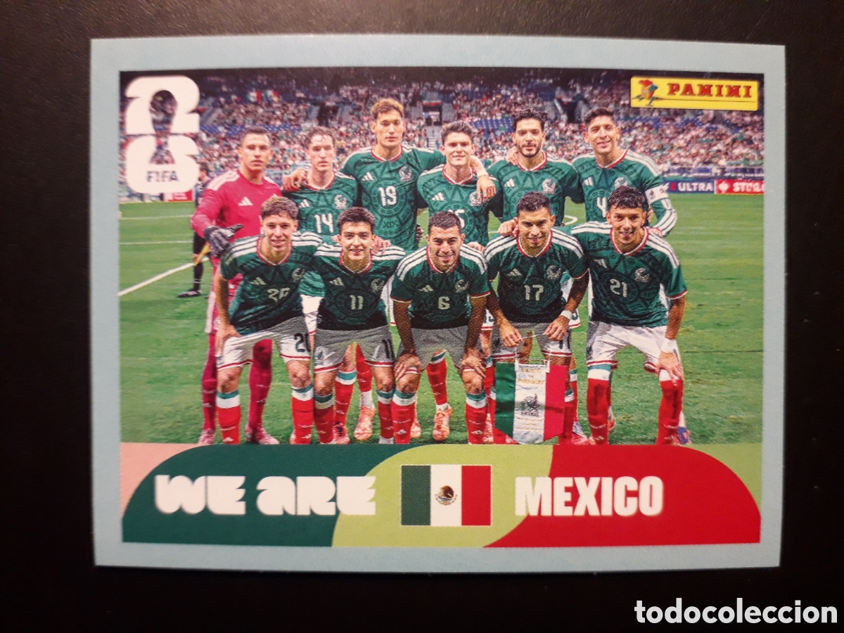 Cartes &agrave; collectionner de Football: EQUIPO M&Eacute;XICO MEX 13 MUNDIAL F&Uacute;TBOL 2026 FIFA WORLD CUP PANINI SIN PEGAR PEDIDO M&Iacute;NIMO 3&euro;