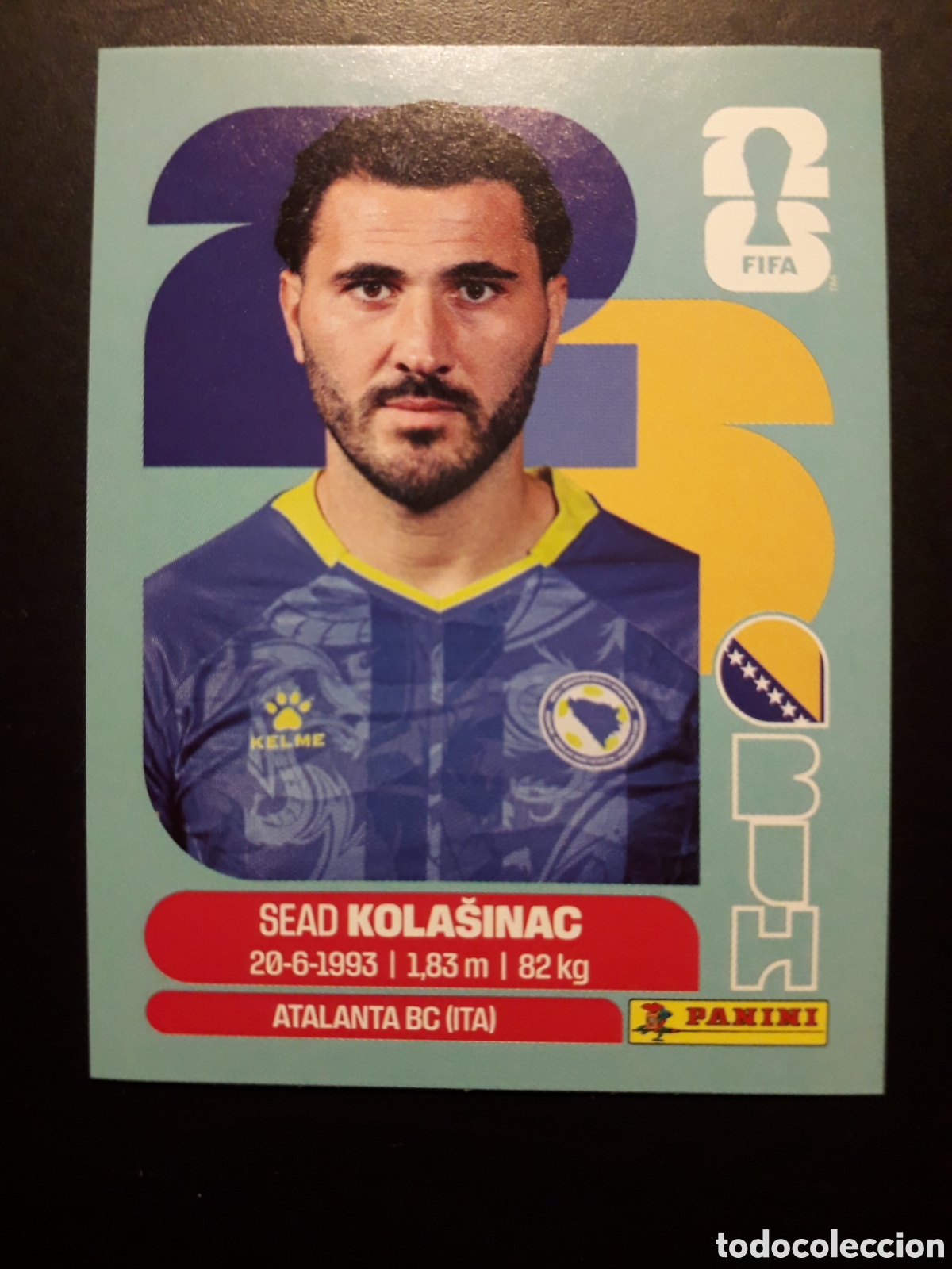 Cromos de F&uacute;tbol: KOLA&Scaron;INAC BOSNIA HERCEGOVINA BIH 4 MUNDIAL F&Uacute;TBOL 2026 FIFA WORLD CUP PANINI PEDIDO M&Iacute;NIMO 3&euro;
