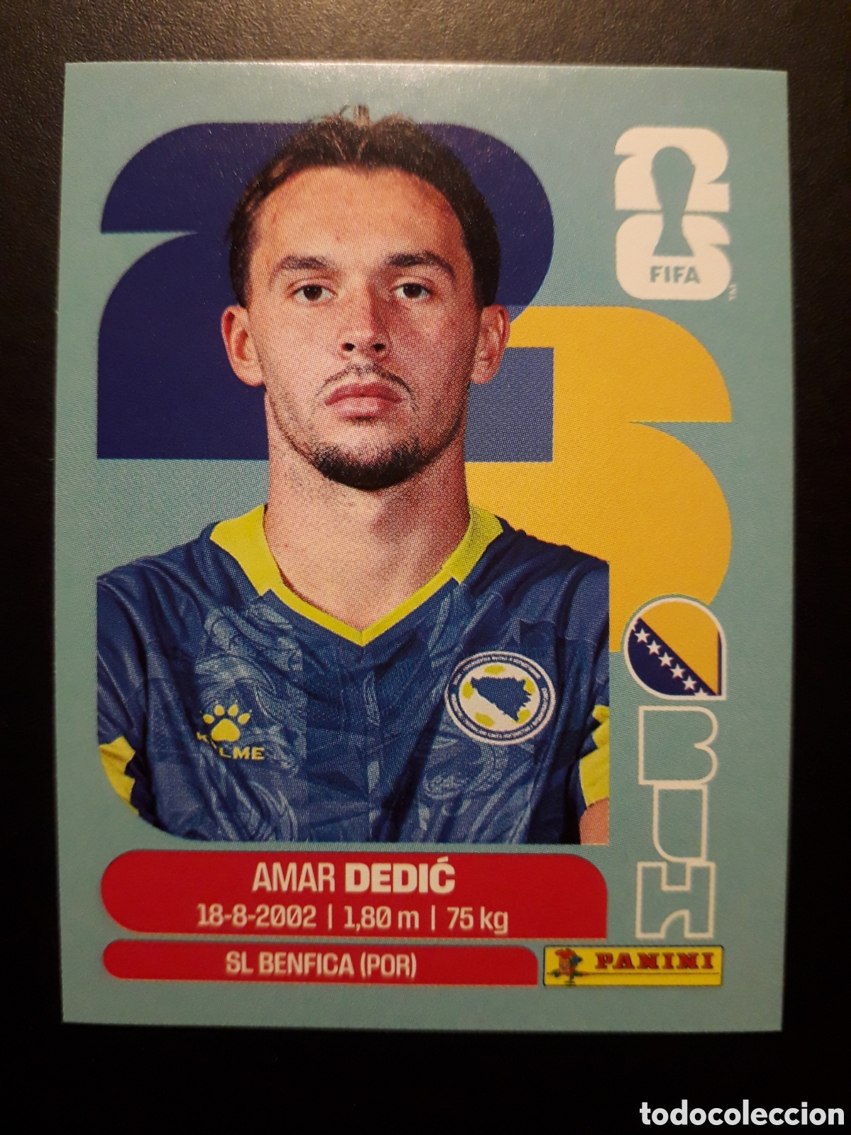 Cromos de F&uacute;tbol: DEDIĆ BOSNIA HERCEGOVINA BIH 3 MUNDIAL F&Uacute;TBOL 2026 FIFA WORLD CUP PANINI SIN PEGAR PEDIDO M&Iacute;NIMO 3&euro;.