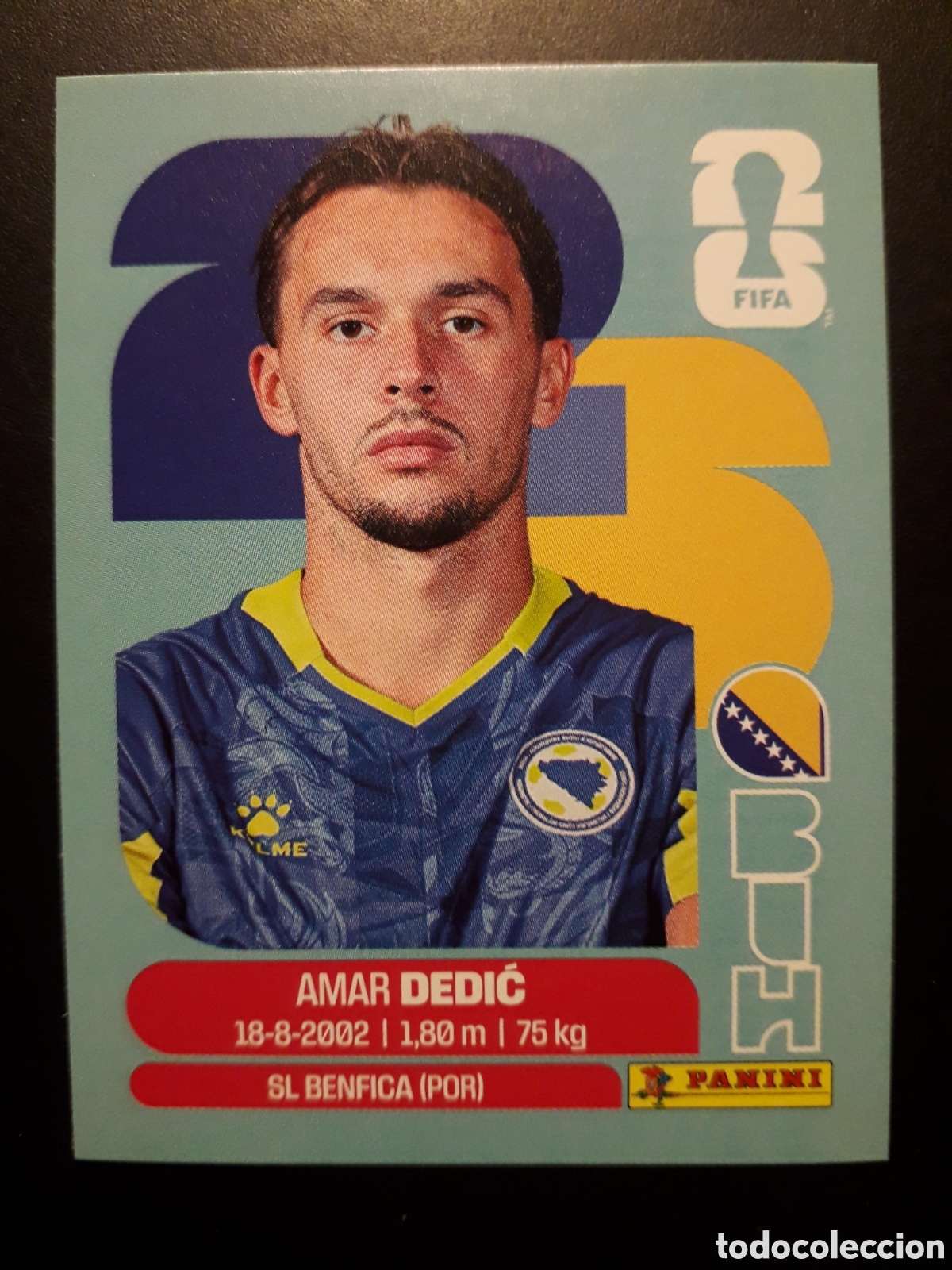 Cromos de F&uacute;tbol: DEDIĆ BOSNIA HERCEGOVINA BIH 3 MUNDIAL F&Uacute;TBOL 2026 FIFA WORLD CUP PANINI SIN PEGAR PEDIDO M&Iacute;NIMO 3&euro;.