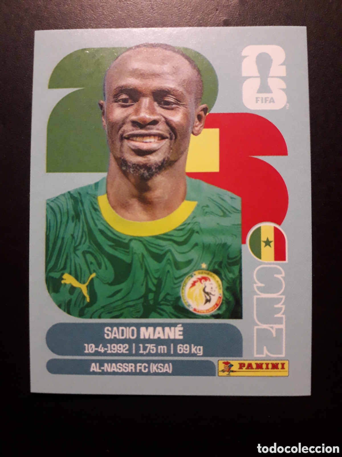 Cromos de F&uacute;tbol: SADIO MAN&Eacute; SENEGAL SEN 15 MUNDIAL F&Uacute;TBOL 2026 FIFA WORLD CUP PANINI SIN PEGAR PEDIDO M&Iacute;NIMO 3&euro;