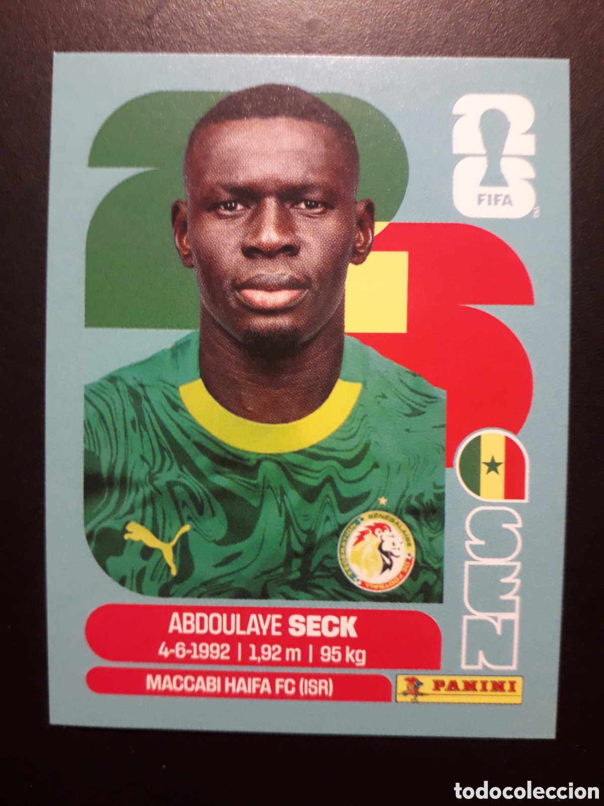 Cromos de F&uacute;tbol: SECK SENEGAL SEN 5 MUNDIAL F&Uacute;TBOL 2026 FIFA WORLD CUP PANINI SIN PEGAR PEDIDO M&Iacute;NIMO 3&euro;