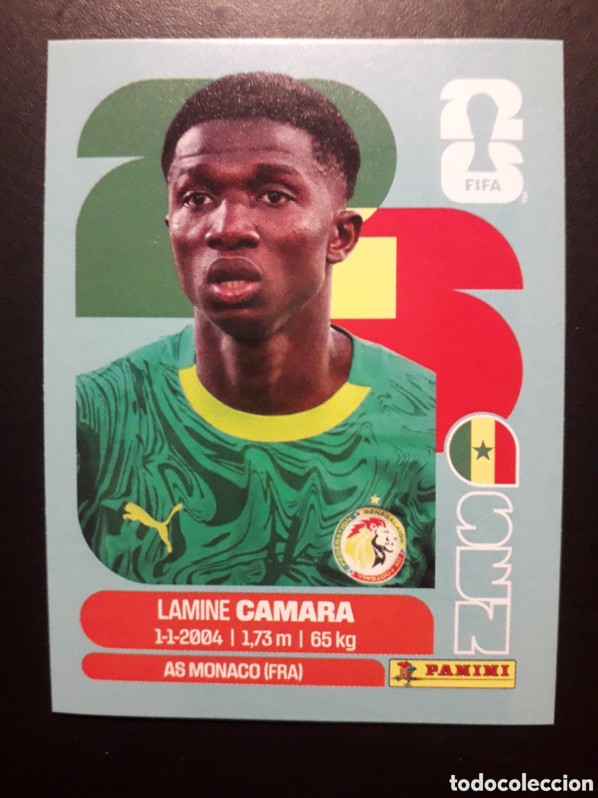 Cromos de F&uacute;tbol: CAMARA SENEGAL SEN 14 MUNDIAL F&Uacute;TBOL 2026 FIFA WORLD CUP PANINI SIN PEGAR PEDIDO M&Iacute;NIMO 3&euro;