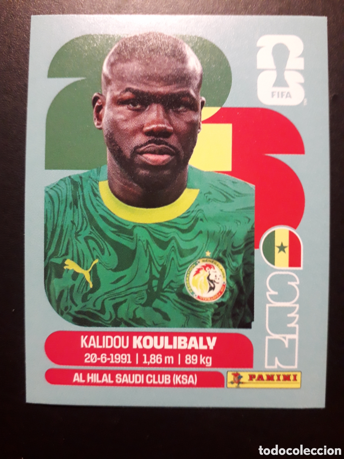 Cromos de F&uacute;tbol: KOULIBALY SENEGAL SEN 8 MUNDIAL F&Uacute;TBOL 2026 FIFA WORLD CUP PANINI SIN PEGAR PEDIDO M&Iacute;NIMO 3&euro;