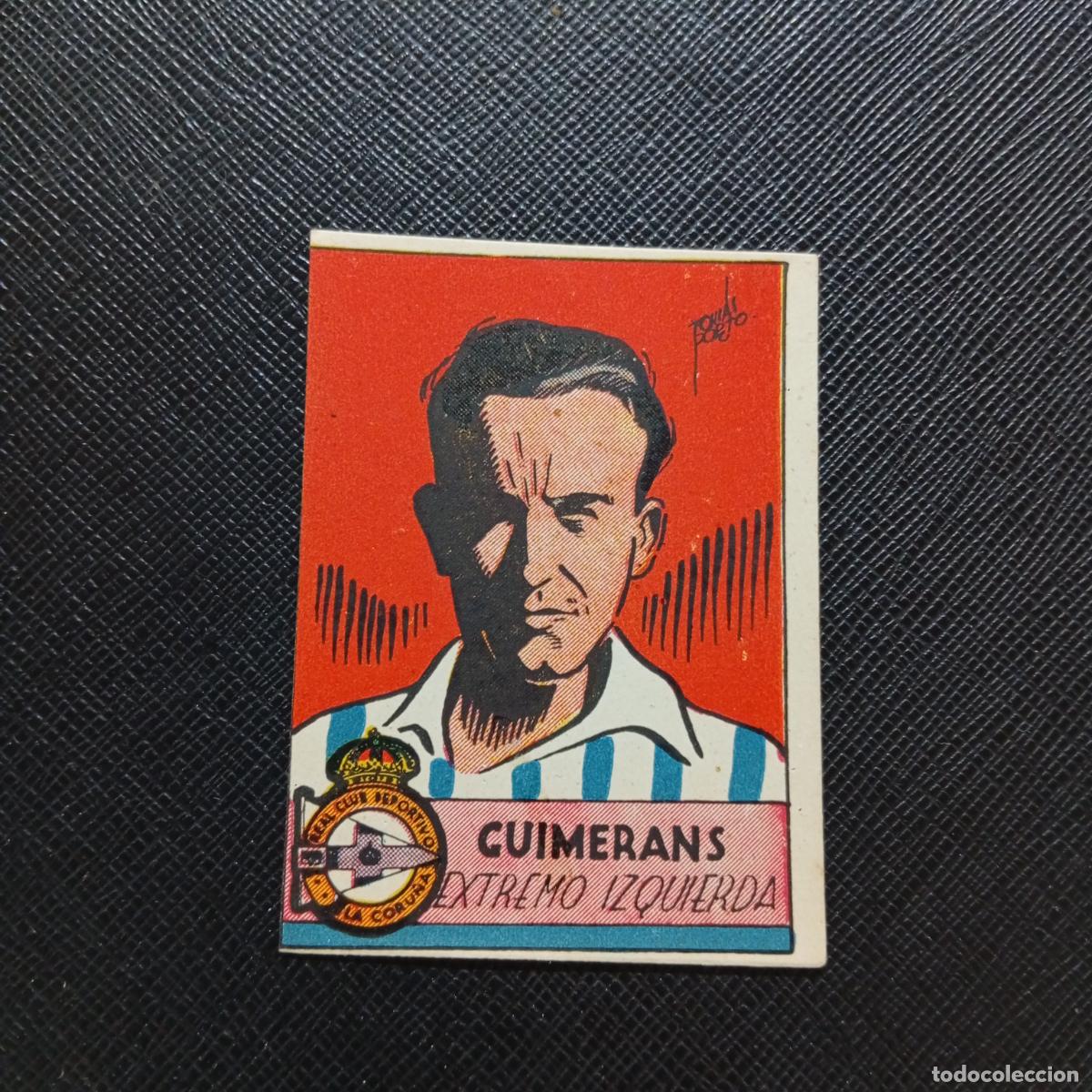 Cromos de F&uacute;tbol: GUIMERANS DEPORTIVO CORU&Ntilde;A CISNE FUTBOLISTICOS 1941 1942 CROMO FUTBOL 41 42 - SIN PEGAR - A162 PG19