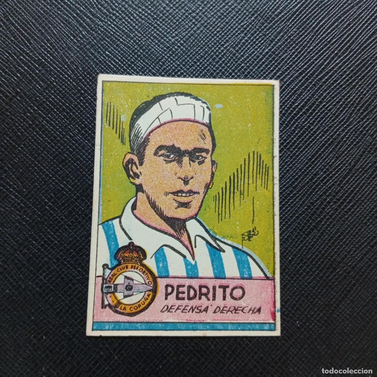 Cromos de F&uacute;tbol: PEDRITO DEPORTIVO CORU&Ntilde;A CISNE FUTBOLISTICOS 1941 1942 CROMO FUTBOL 41 42 - SIN PEGAR - A162 PG28