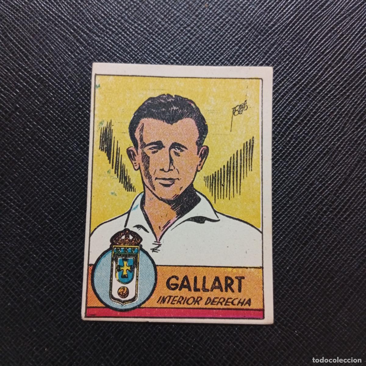 Cromos de F&uacute;tbol: GALLART OVIEDO CISNE FUTBOLISTICOS 1941 1942 CROMO FUTBOL 41 42 - SIN PEGAR - A162 PG46
