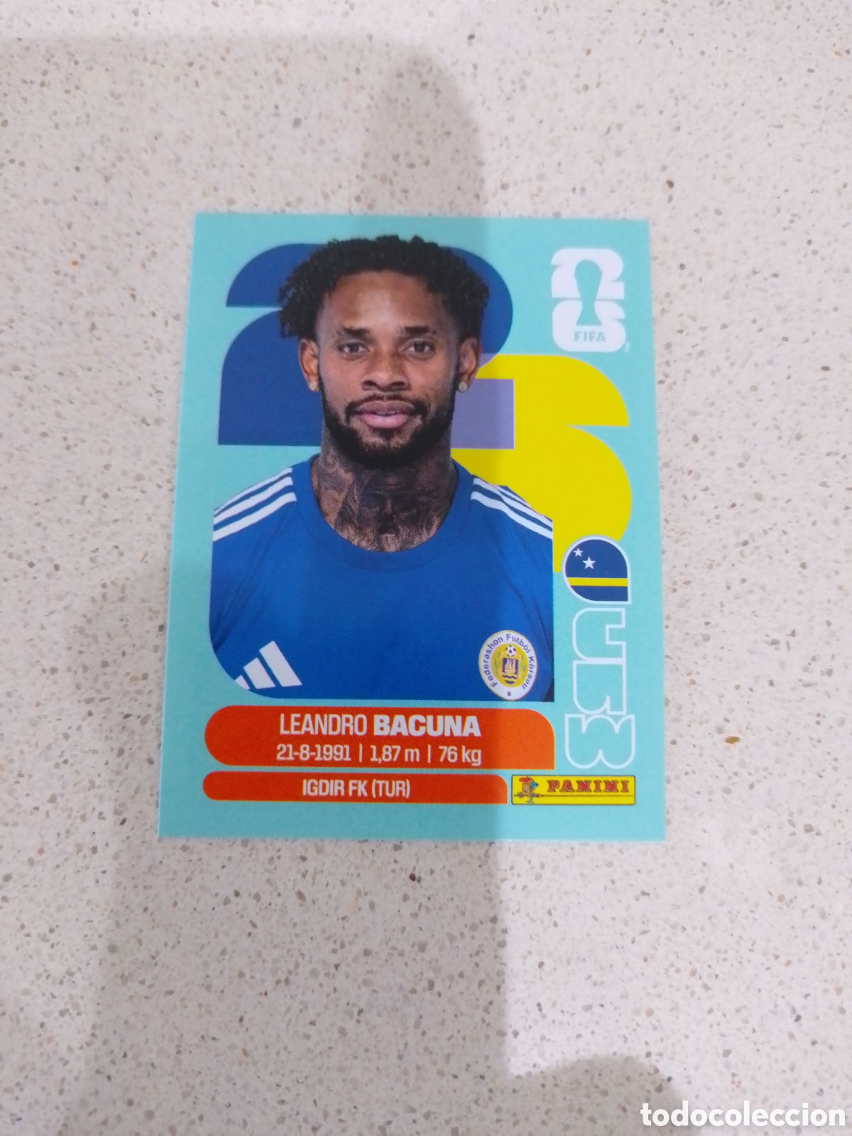 Cromos de F&uacute;tbol: CROMO NUMERO 12 BACUNA CURAZAO. MUNDIAL 2026. PANINI.