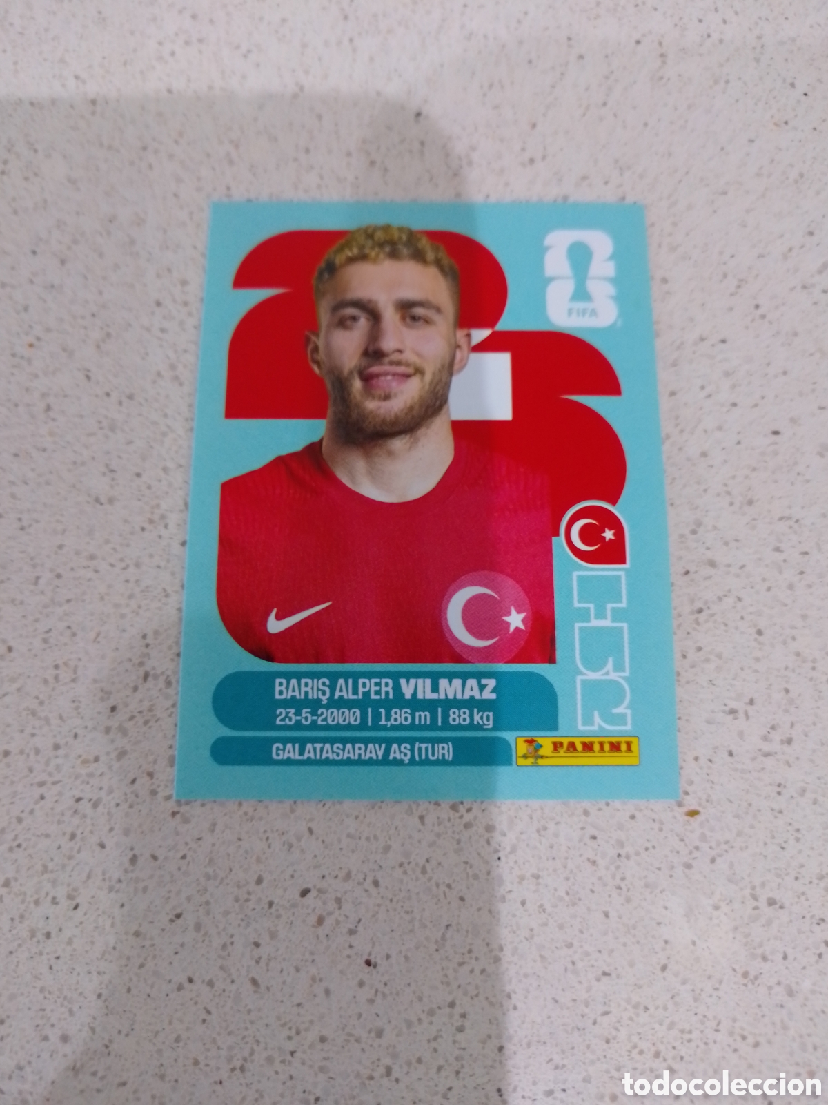 Cromos de F&uacute;tbol: CROMO NUMERO 18 YILMAZ TURQUIA. MUNDIAL 2026. PANINI.
