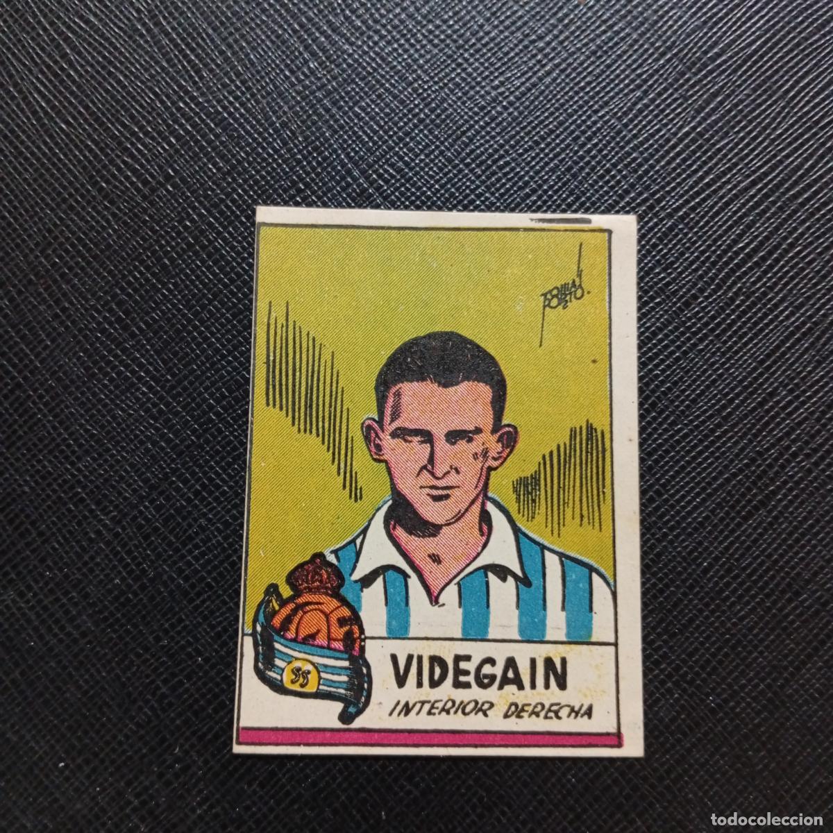 Figurine di Calcio: VIDEGAIN REAL SOCIEDAD CISNE FUTBOLISTICOS 1941 1942 CROMO FUTBOL 41 42 - SIN PEGAR - A162 PG73