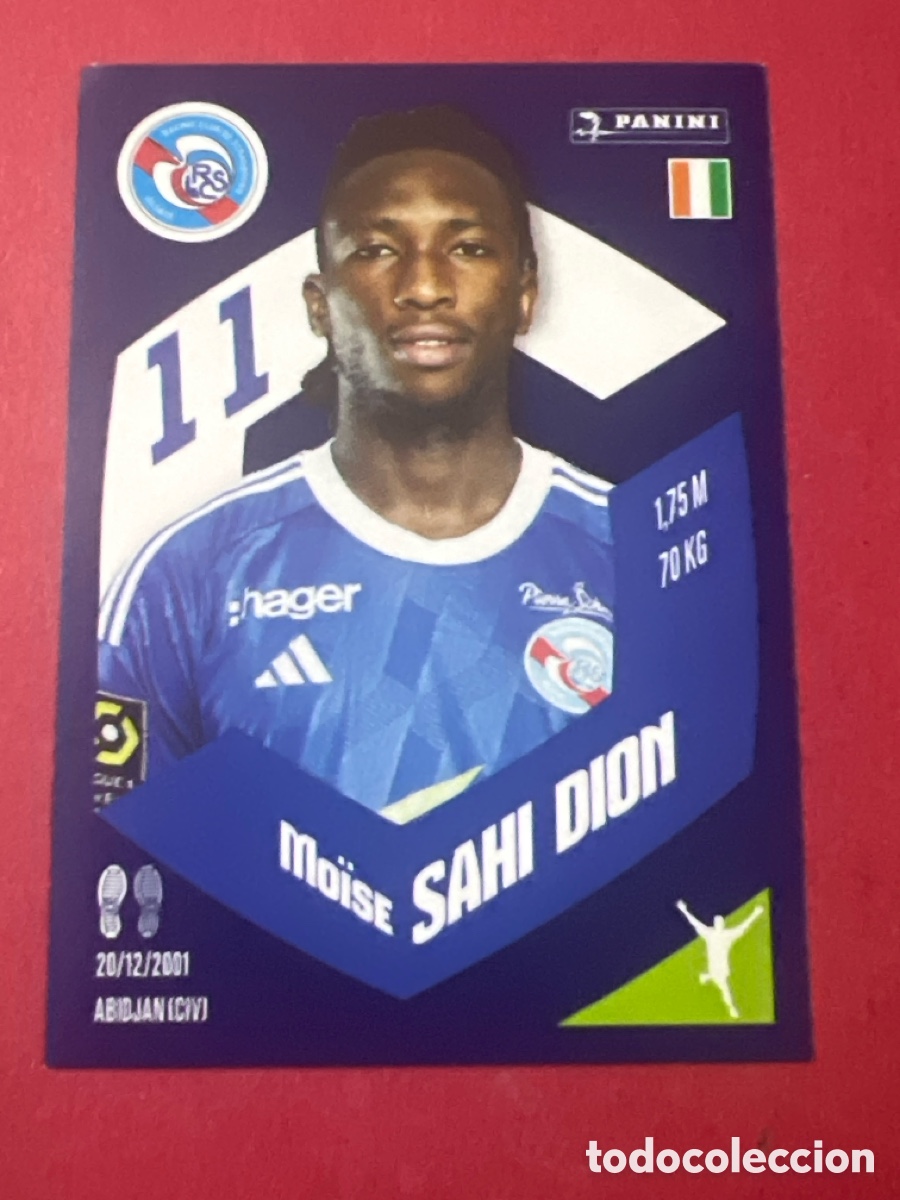 Figurine di Calcio: A583. Panini Foot France stickers 2023 2024 23 24 - 418 MO&Iuml;SE SAHI DION