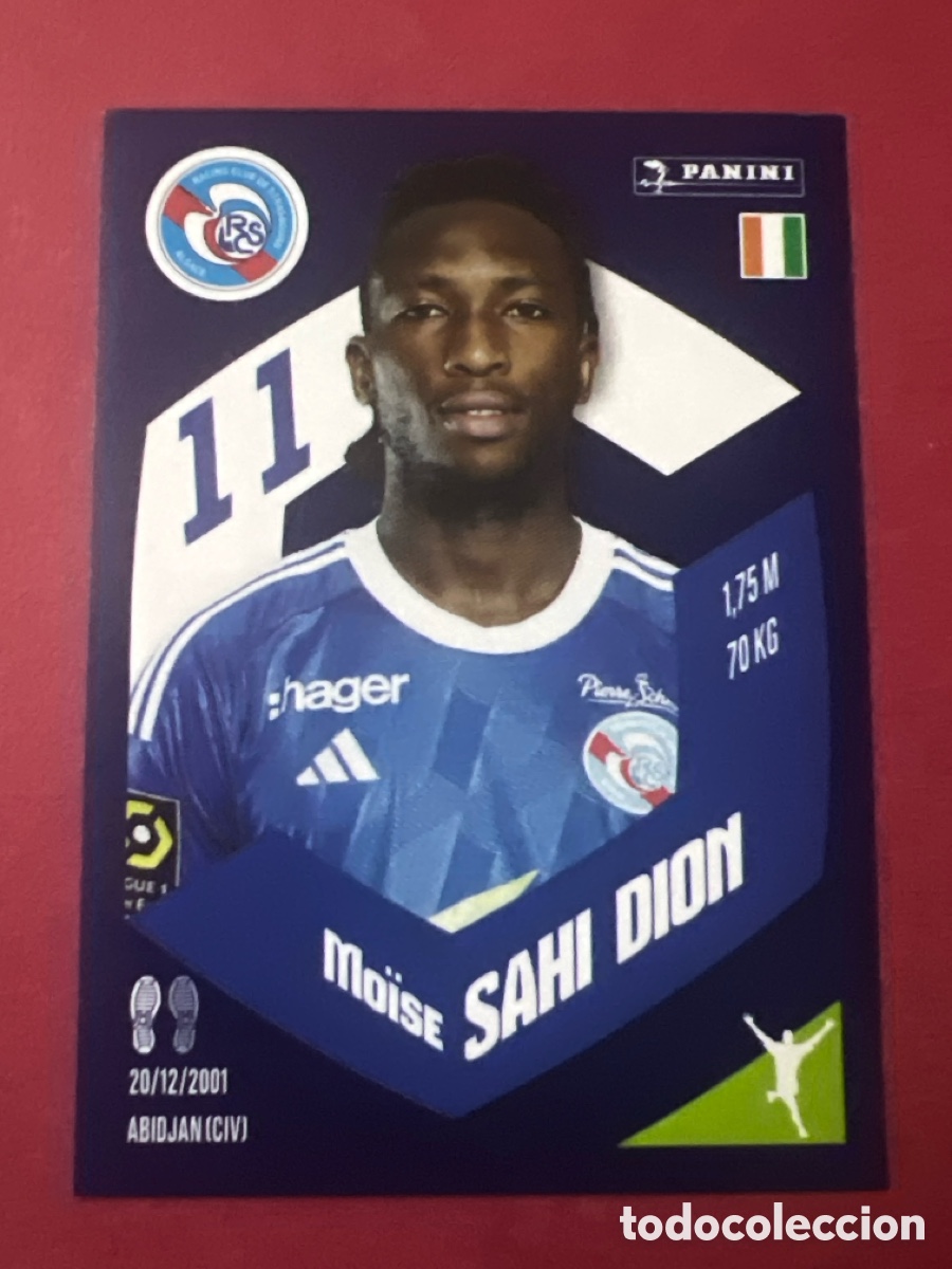 Football Stickers: A586. Panini Foot France stickers 2023 2024 23 24 - 418 MO&Iuml;SE SAHI DION