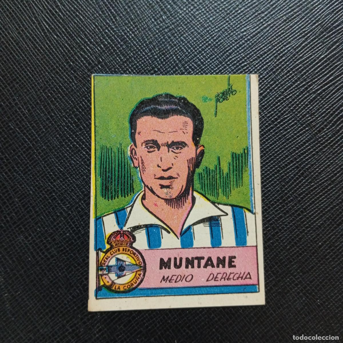 Cromos de F&uacute;tbol: MUNTANE DEPORTIVO CORU&Ntilde;A CISNE FUTBOLISTICOS 1941 1942 CROMO FUTBOL 41 42 - SIN PEGAR - A162 PG172