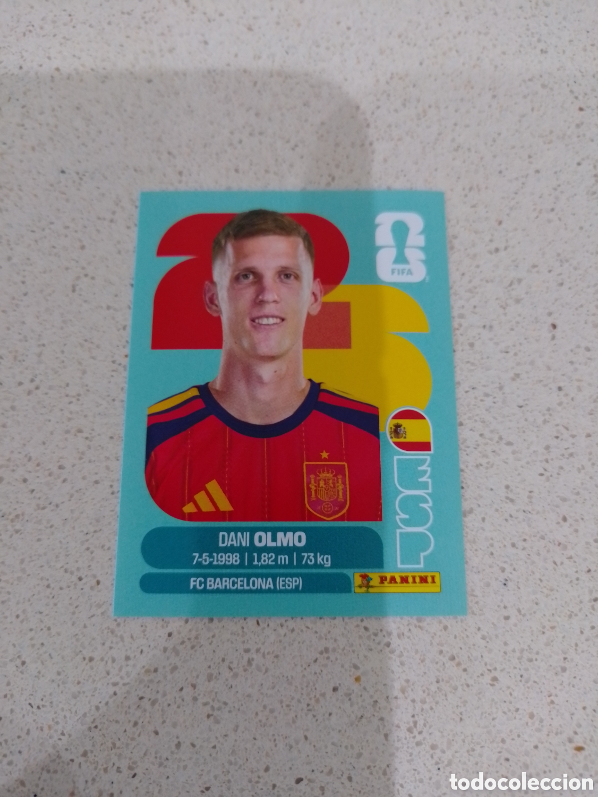 Cromos de F&uacute;tbol: CROMO NUMERO 16 OLMO ESPA&Ntilde;A. MUNDIAL 2026. PANINI.
