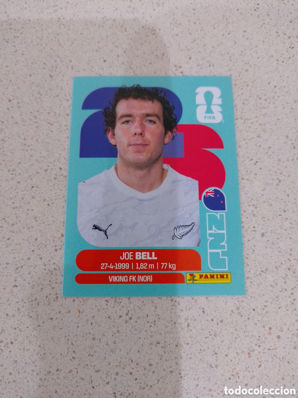 Cromos de F&uacute;tbol: CROMO NUMERO 10 BELL NUEVA ZELANDA. MUNDIAL 2026. PANINI.