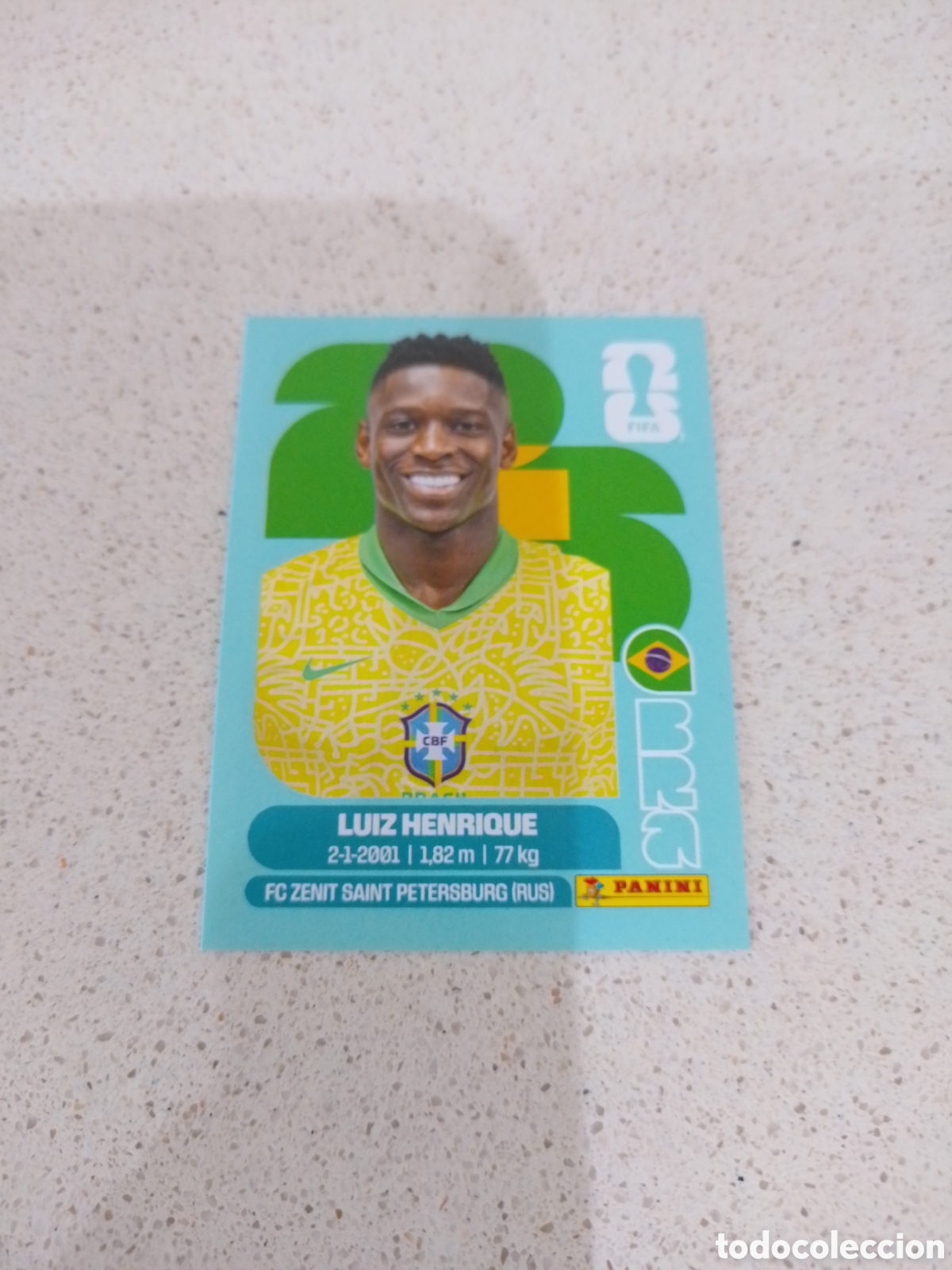 Cromos de F&uacute;tbol: CROMO NUMERO 12 LUIZ HENRIQUE BRASIL. MUNDIAL 2026. PANINI.