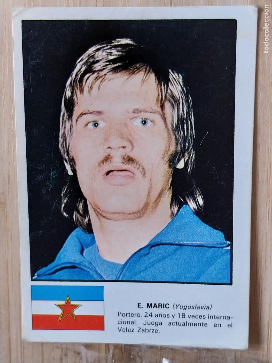 Cromos de F&uacute;tbol: E MARIC YUGOSLAVIA CROMO FHER ASES MUNDIAL 74 SIN PEGAR NUNCA