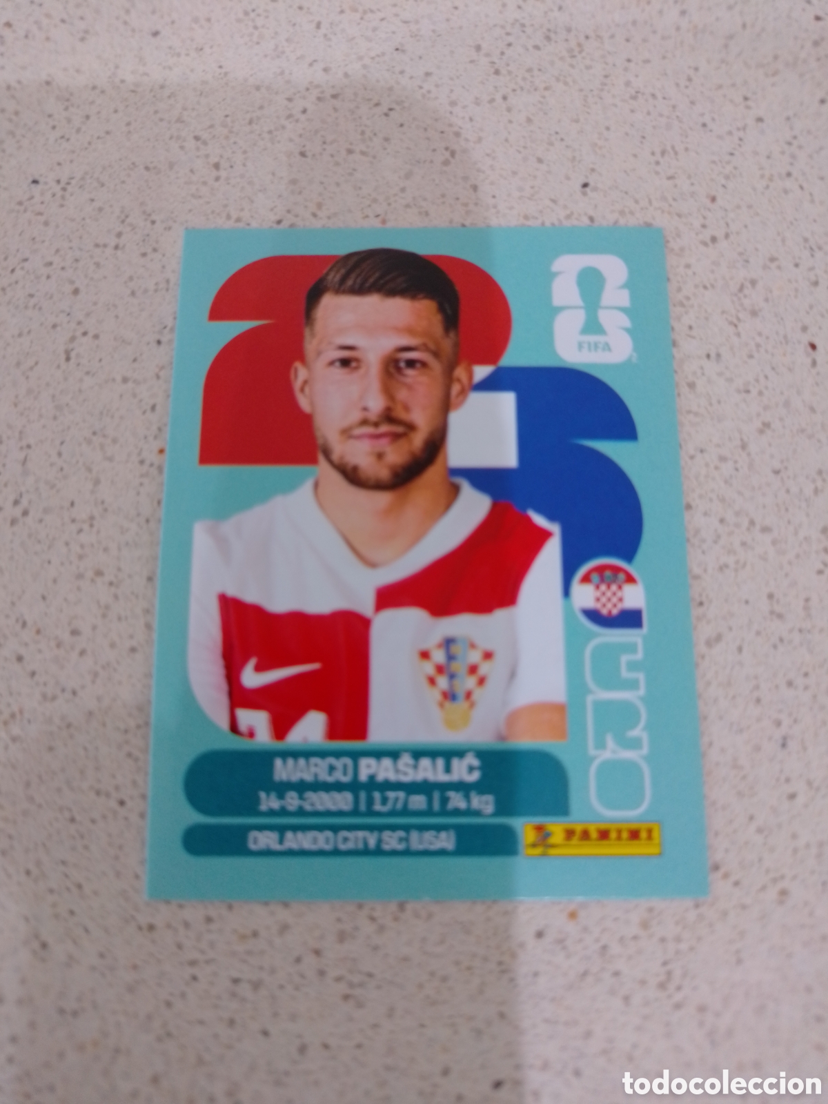 Cromos de F&uacute;tbol: CROMO NUMERO 17 PASALIC CROACIA. MUNDIAL 2026. PANINI.