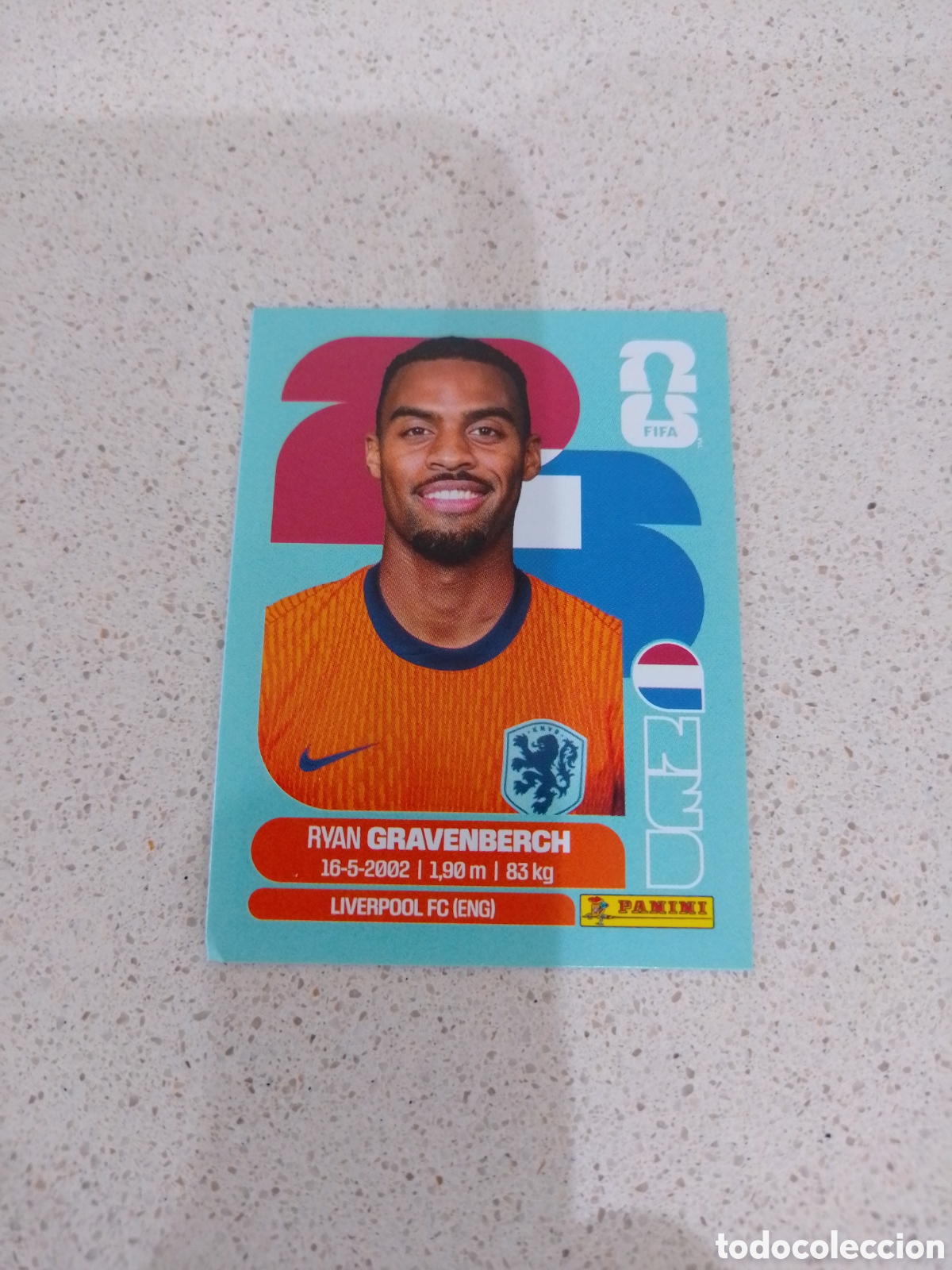 Cromos de F&uacute;tbol: CROMO NUMERO 11 GRAVENBERCH PAISES BAJOS. MUNDIAL 2026. PANINI.