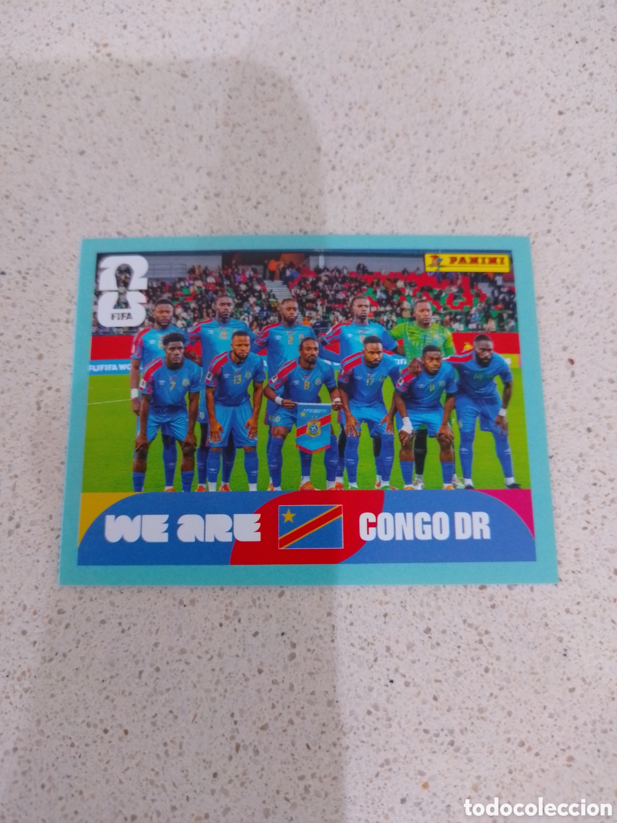 Cromos de F&uacute;tbol: CROMO NUMERO 13 EQUIPO CONGO. MUNDIAL 2026. PANINI.