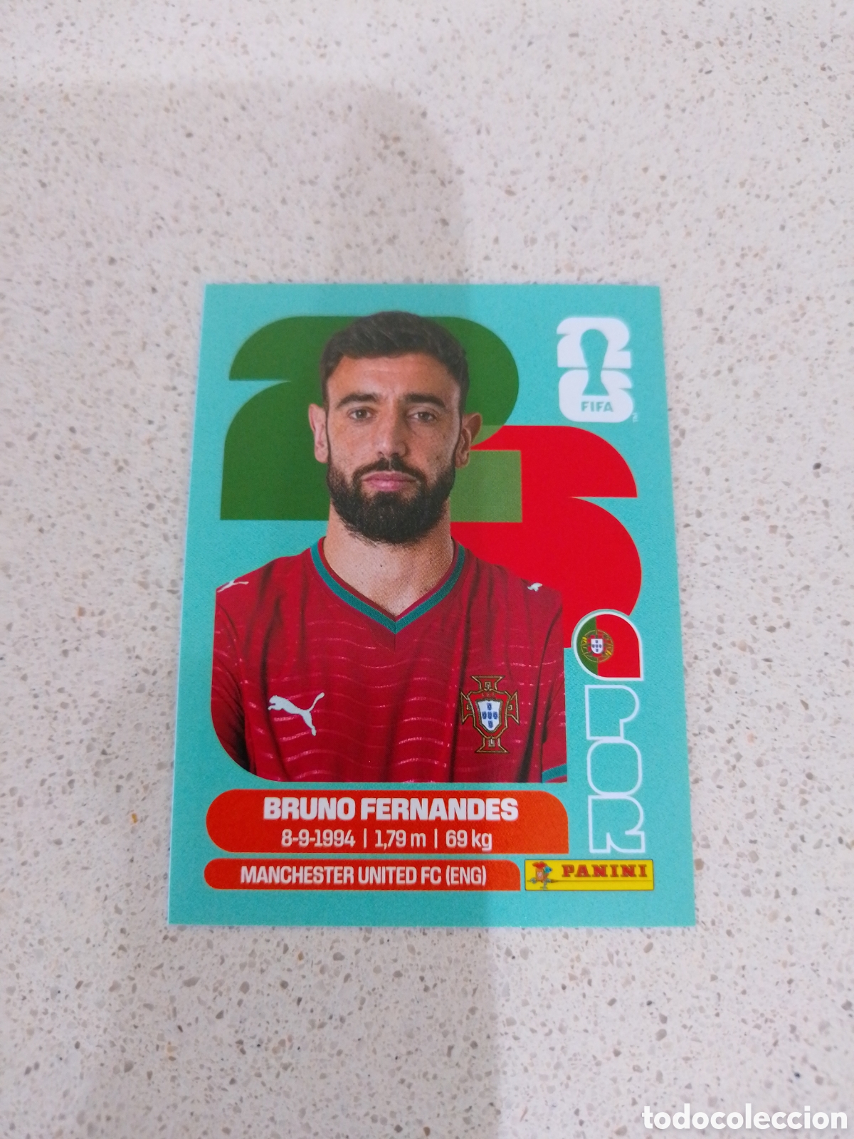 Cromos de F&uacute;tbol: CROMO NUMERO 10 BRUNO FERNANDES PORTUGAL. MUNDIAL 2026. PANINI.