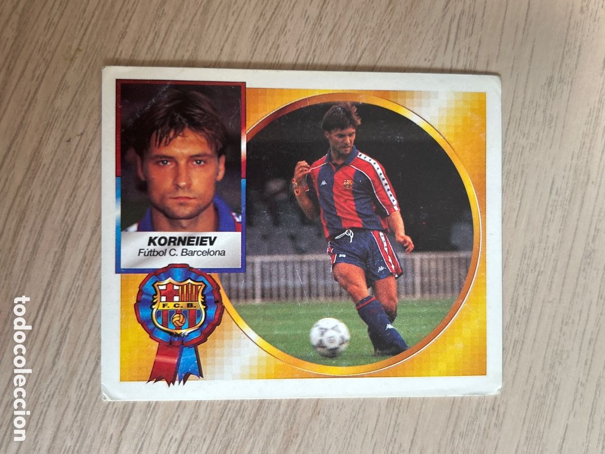 Cromos de f&uacute;tbol: KORNEIEV BARCELONA FICHAJE 6 BIS LIGA ESTE 1994 1995 94 95 NUNCA PEGADO SIN PEGAR