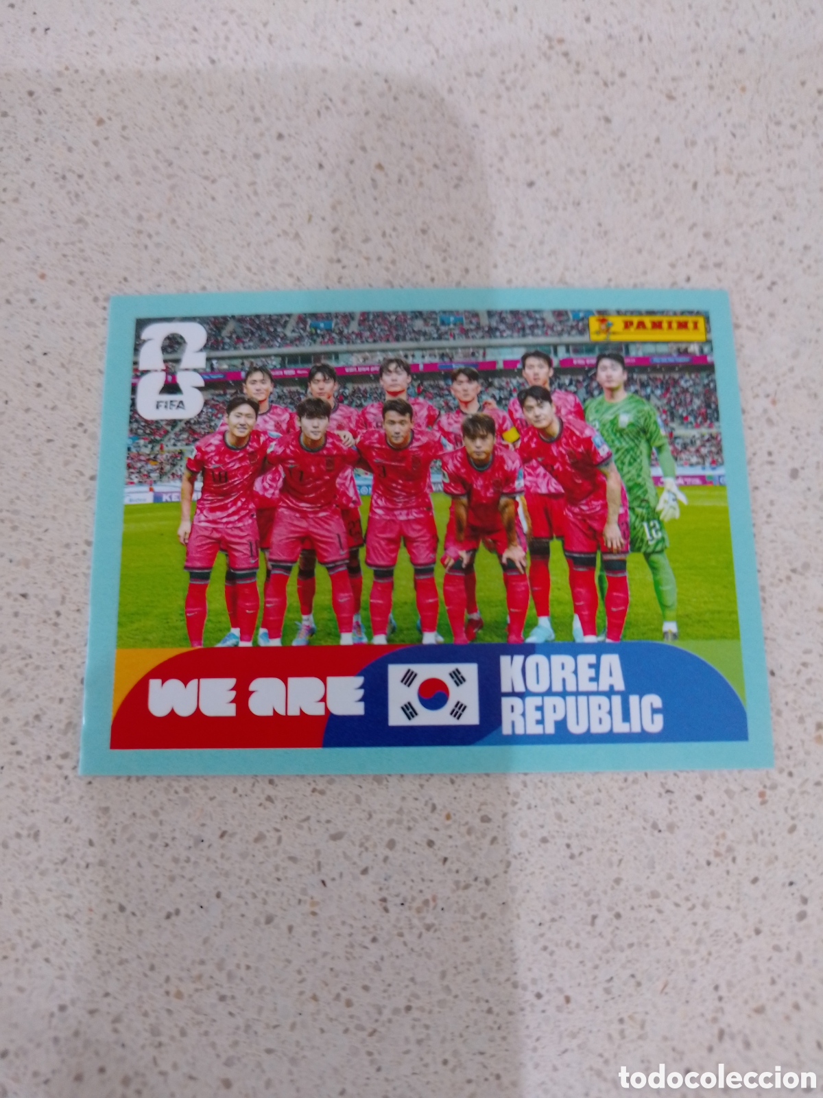 Cromos de F&uacute;tbol: CROMO NUMERO 13 EQUIPO COREA. MUNDIAL 2026. PANINI.