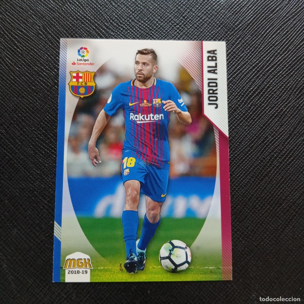 Fu&szlig;ball-Sticker: 90 JORDI ALBA BARCELONA PANINI MEGACRACKS 2018 2019 CROMO FUTBOL 18 19 LIGA - A208 PG244 B