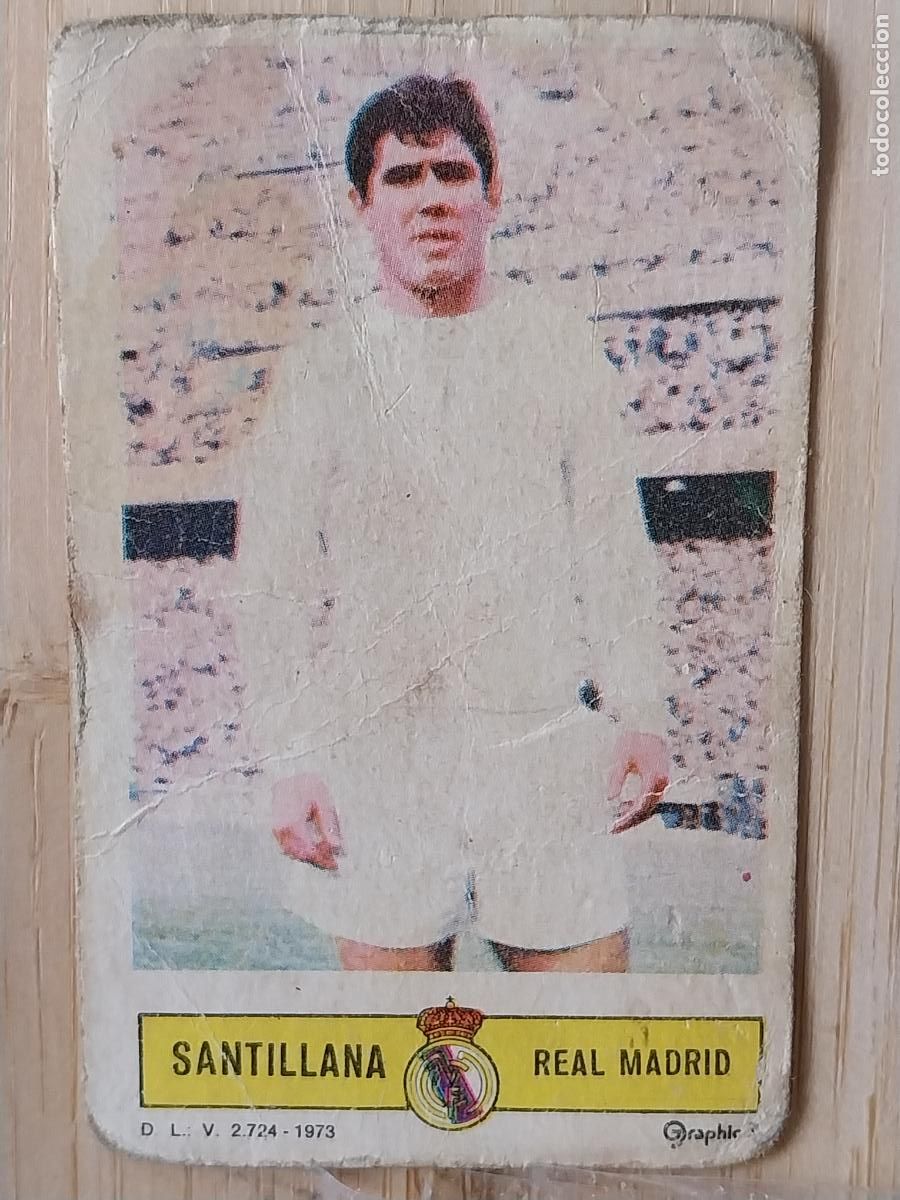 Cromos de F&uacute;tbol: SANTILLANA REAL MADRID ED ESTE LIGA 1973 73 74 CROMO SIN PEGAR NUNCA