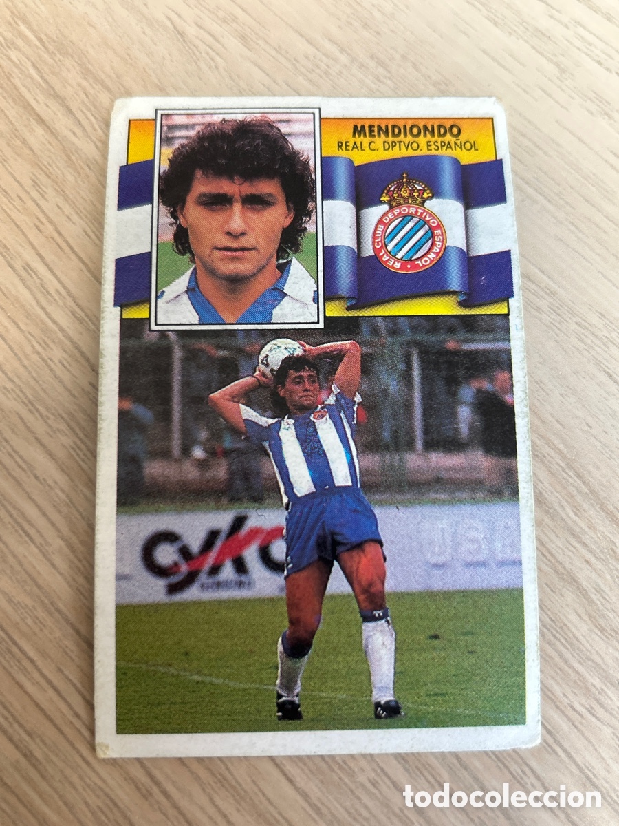Football Stickers: MENDIONDO ESPANYOL LIGA ESTE 1990 1991 90 91 NUNCA PEGADO SIN PEGAR