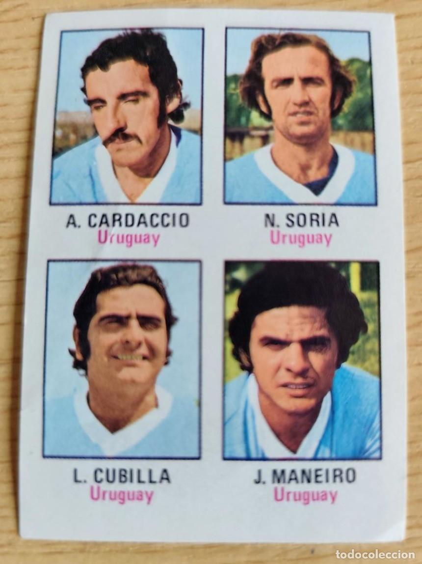 Cromos de F&uacute;tbol: CROMO COLECCION MUNICH 74 61 URUGUAY ILDO MANEIRO CARDACCION SORIA CUBILLA