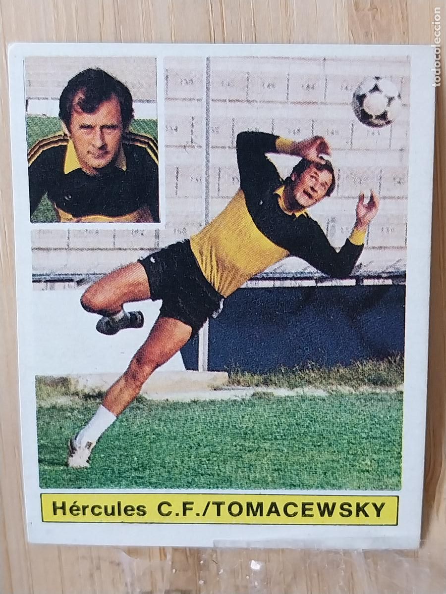 Cromos de F&uacute;tbol: TOMACEWSKY HERCULES COLOCA ED ESTE LIGA 1981 81 82 CROMO SIN PEGAR NUNCA ORIGINAL