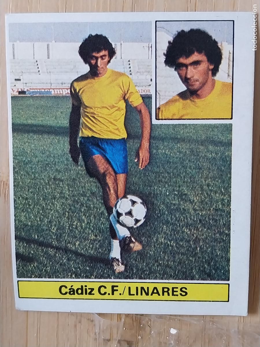Cromos de F&uacute;tbol: LINARES CADIZ COLOCA ED ESTE LIGA 1981 81 82 CROMO SIN PEGAR NUNCA ORIGINAL
