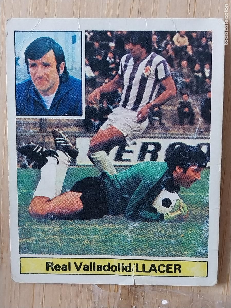 Cromos de F&uacute;tbol: LLACER VALLADOLID BAJA ED ESTE LIGA 1981 81 82 CROMO SIN PEGAR NUNCA ORIGINAL