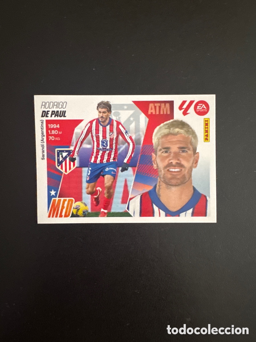 Cartes &agrave; collectionner de Football: DE PAUL ATL&Eacute;TICO DE MADRID NUMERO 12 LIGA ESTE 2025 2026