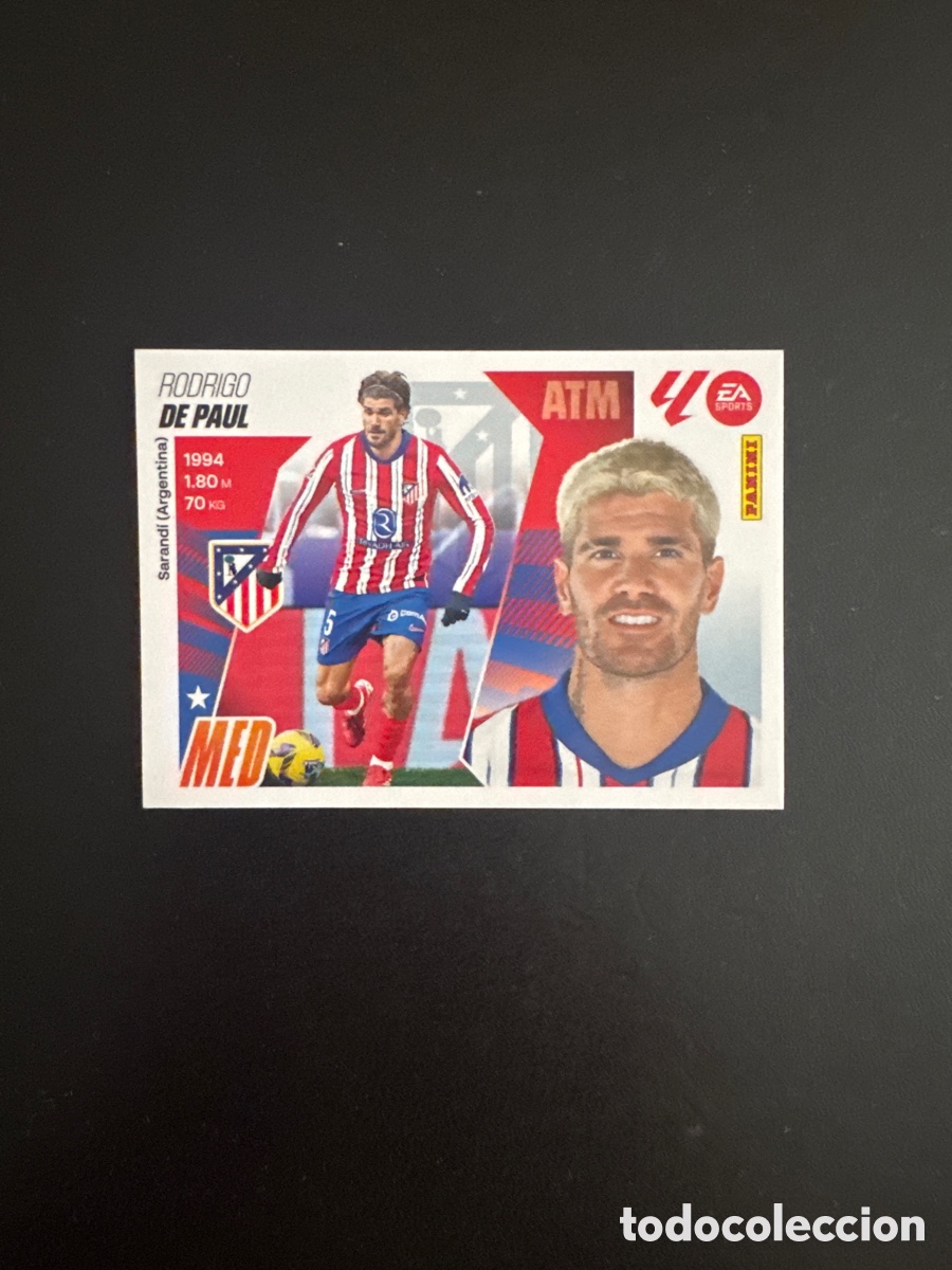 Cartes &agrave; collectionner de Football: DE PAUL ATL&Eacute;TICO DE MADRID NUMERO 12 LIGA ESTE 2025 2026