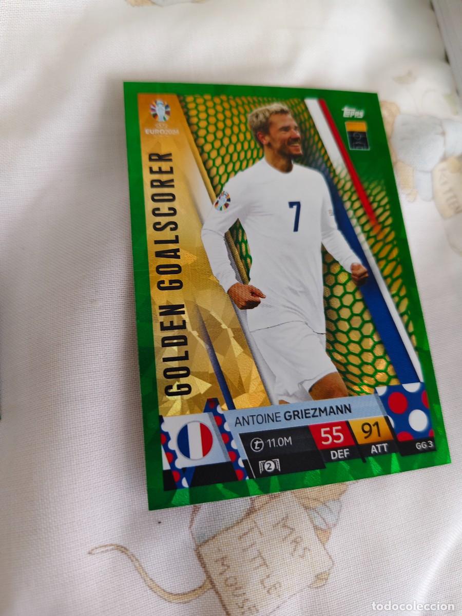 Cromos de f&uacute;tbol: GG 3 GG3 EURO 2024 TOPPS GRIEZMANN FRANCIA PARALELA VERDE MATCH ATTAX 24 EUROCOPA GOLDEN GOALSCORER