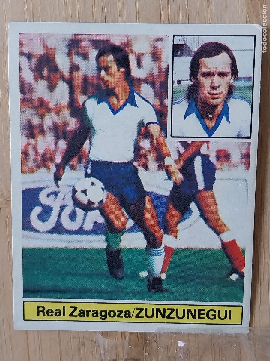 Cromos de f&uacute;tbol: ZUNZUNEGUI ZARAGOZA UF FICHAJE 3 VS PINTADO ED ESTE LIGA 1981 81 82 CROMO SIN PEGAR NUNCA ORIGINAL