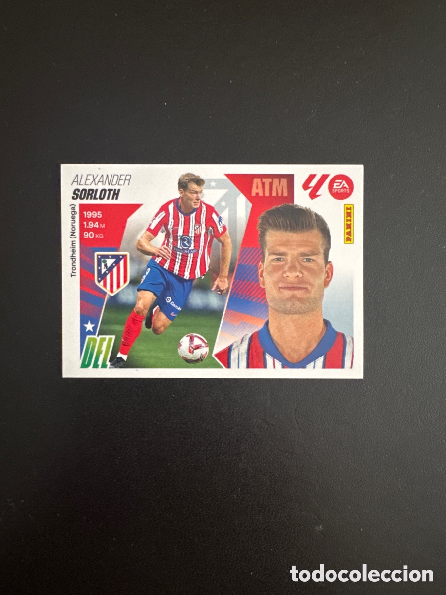 Cromos de f&uacute;tbol: SORLOTH ATL&Eacute;TICO DE MADRID NUMERO 20 LIGA ESTE 2025 2026