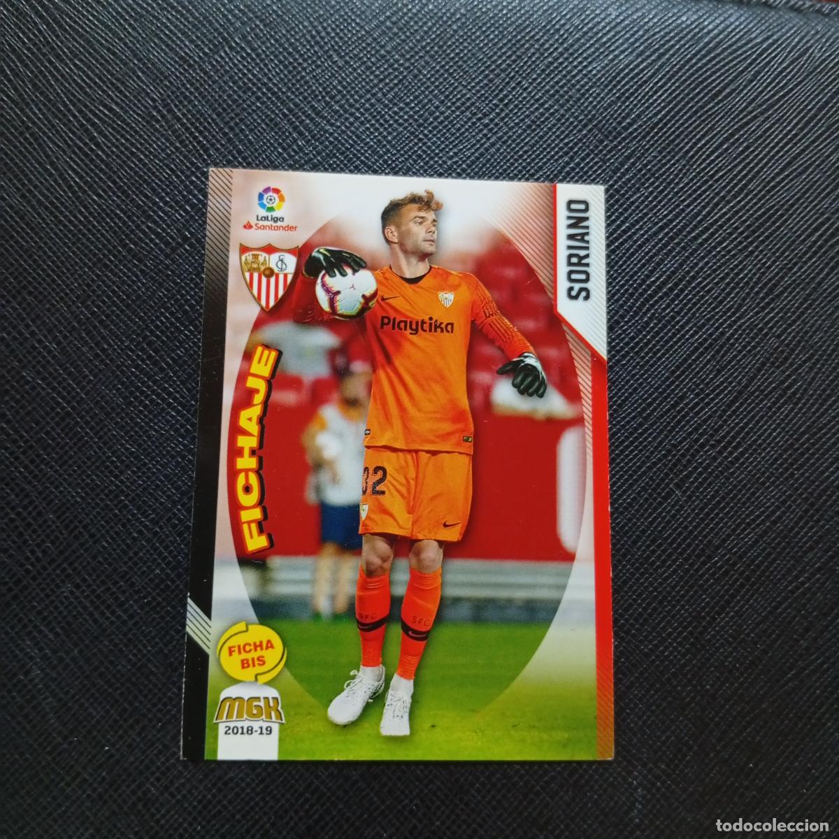 Cromos de Futebol: 435 BIS SORIANO SEVILLA PANINI MEGACRACKS 2018 2019 CROMO FUTBOL 18 19 LIGA - A208 PG298 FICHAJE